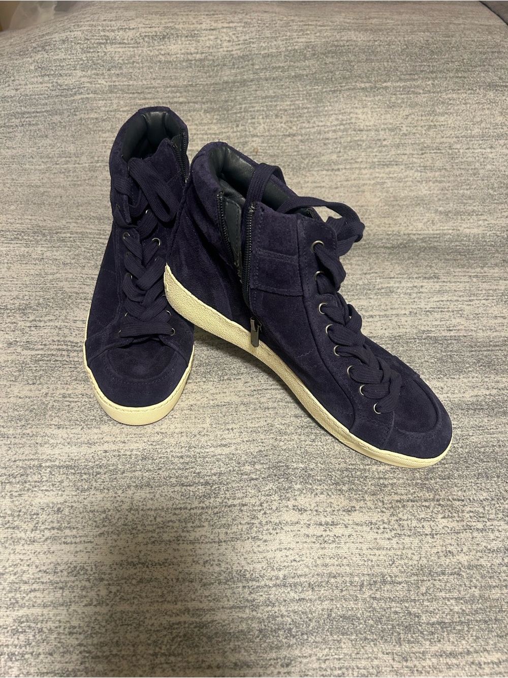 Sam Edelman Navy High-Top Sneakers